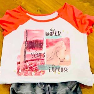 Short sleeve top girls size 18/20